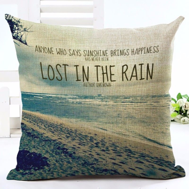 Inspirational Quotes Cushion Cover Love Ocean Decoration For Sofa Chaise Holiday Scenic Lounge Throw Pillow Case Modern Almofada Wicker Replacement Inspirational Quotes Cushion Cover Love Ocean Decoration For Sofa Chaise Holiday Scenic Lounge Throw Pillow Case Modern Almofada Wicker Replacement