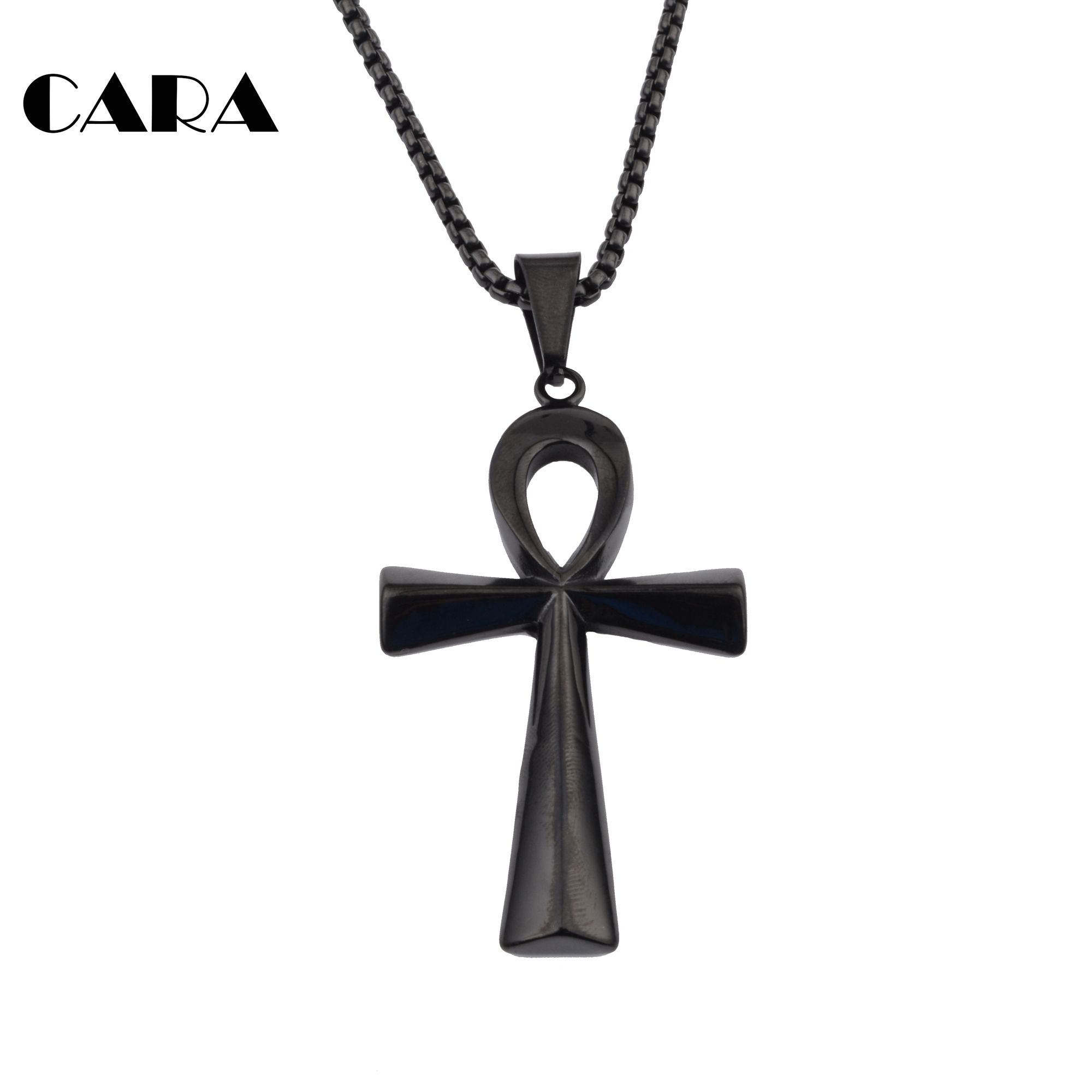 Argent sterling taille moyenne Ankh Ansata Egyptian Cross Charme Pendentif