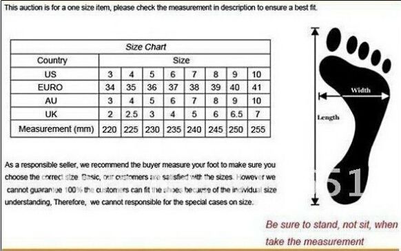 Flip Flop Size Chart Uk