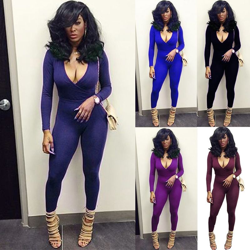 long sleeve bodysuit jumpsuit