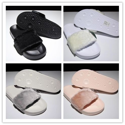 fenty slippers fur