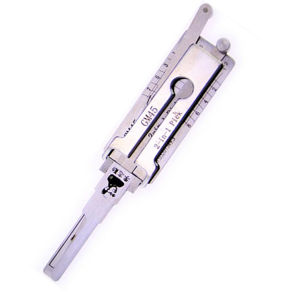 Lishi Lock Pick Tool 2 In 1 Car Door Lock Pick Decoder Gm45 Unlock Tool Lock Picks Advanced Locksmith Affordable Locksmith From Remotecarkey 21 11