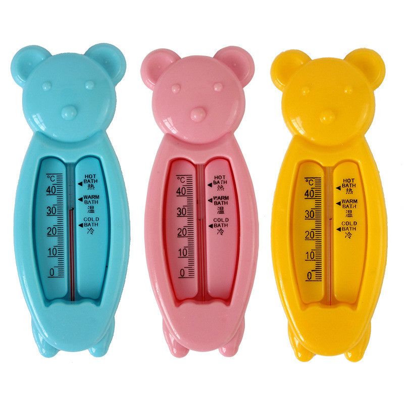 Dibujos animados flotante oso beb/é term/ómetro de agua ba/ño para ni/ños ni/ños lindos juguetes de pl/ástico Tub Sensor de agua