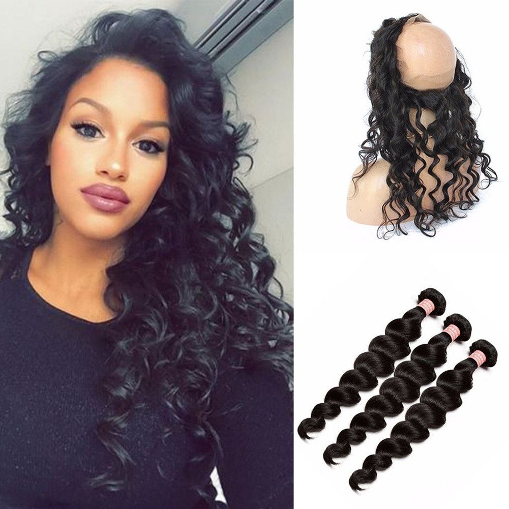 2020 9a Malaysian Hair Loose Deep Wave Ear To Ear 360 Degree Lace