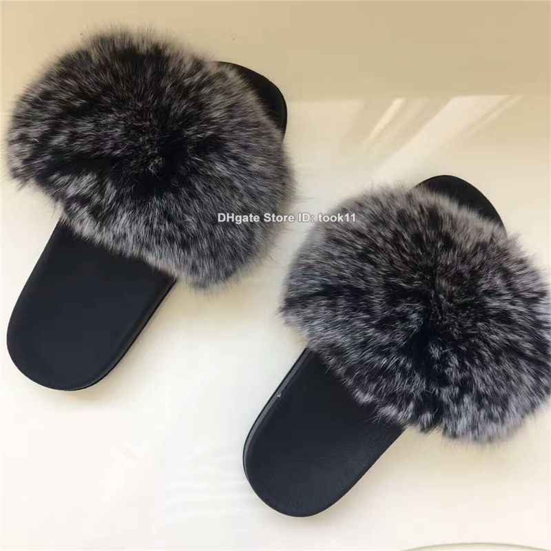 furry flip flop slippers