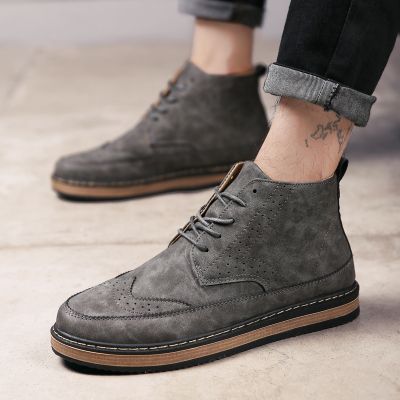 men's casual boots black