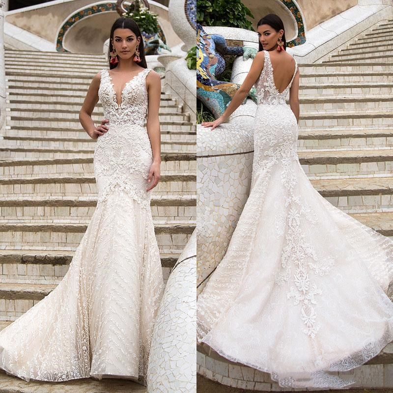 robe mariee sirene dos nu