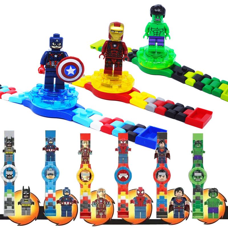 reloj lego capitan america
