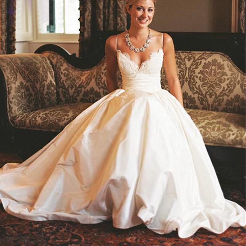 Taffeta A-Line Wedding Dress