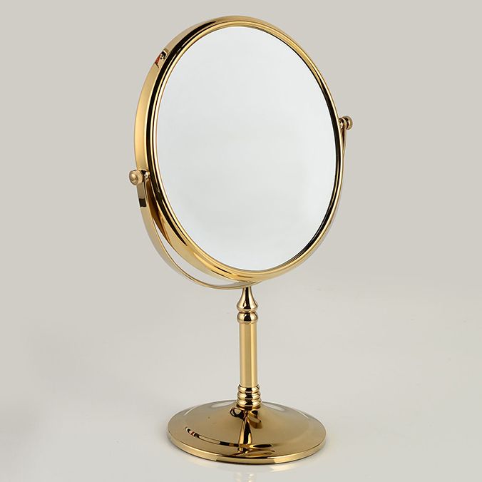 gold magnifying makeup mirror