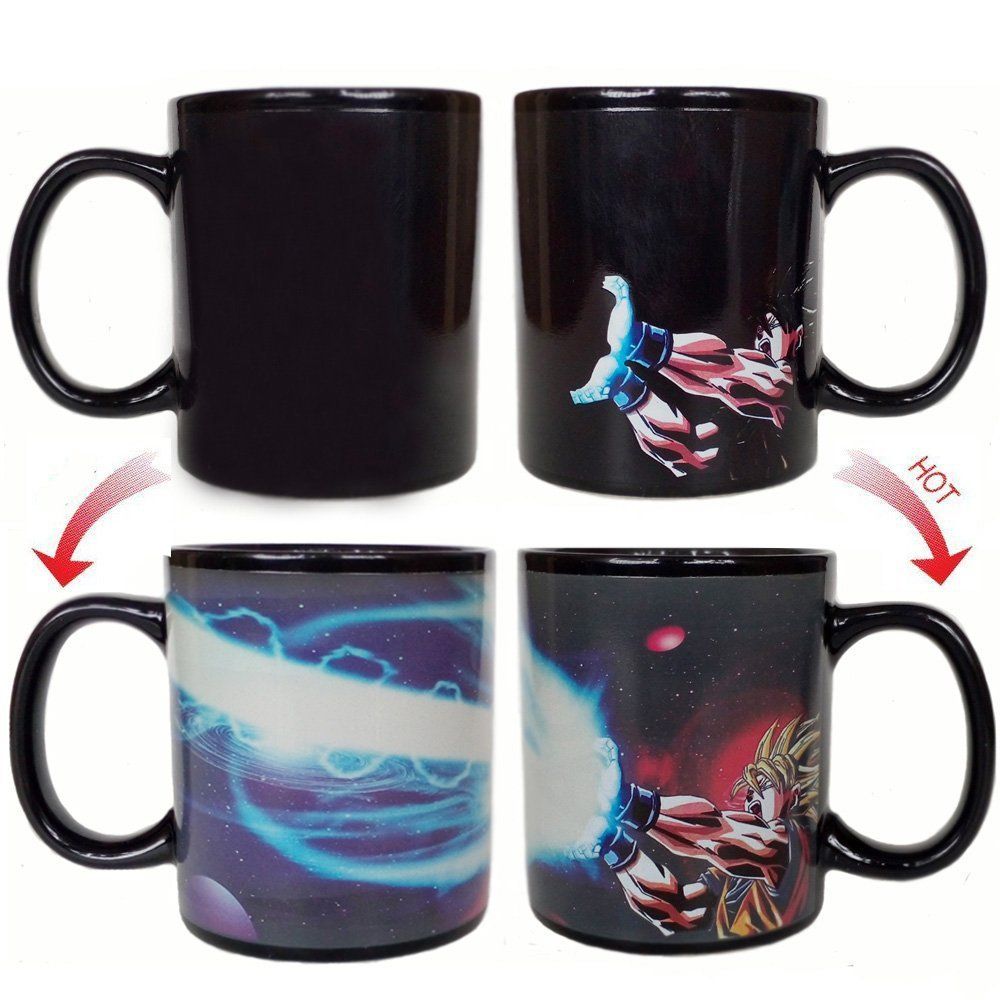 Dragon Ball Z Mug SON Goku Cambio de color en caliente Taza de calor Reactivo de cerámica Tazas Super Saiyan Milk Café Taza Gogeta Regalo Dragon Ball Z Mug SON Goku Cambio de color en caliente Taza de calor Reactivo de cerámica Tazas Super Saiyan Milk Café Taza Gogeta Regalo