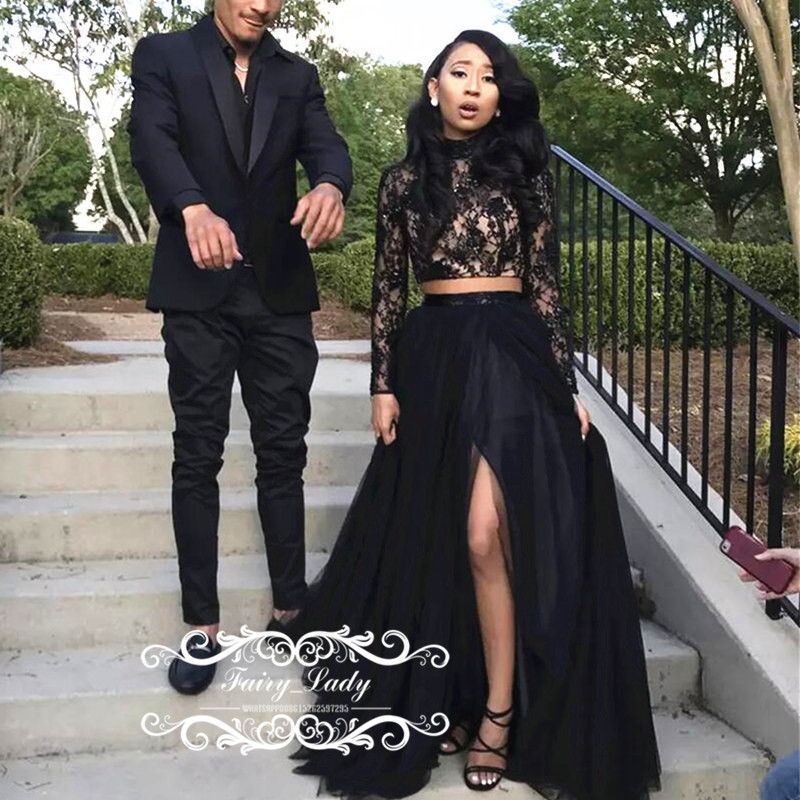 long sleeve crop top formal