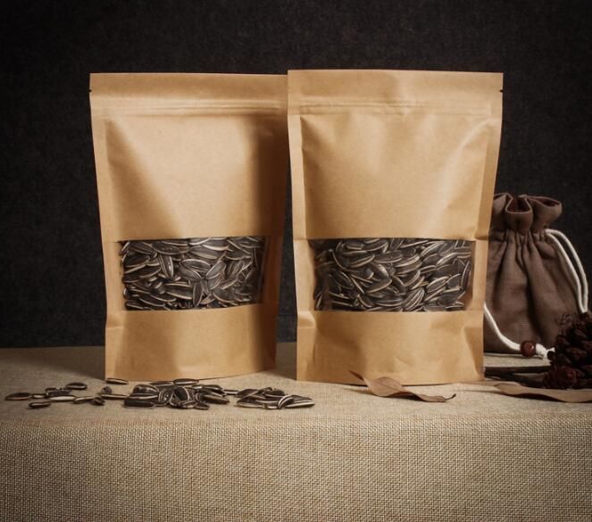 brown bolsa with window packaging