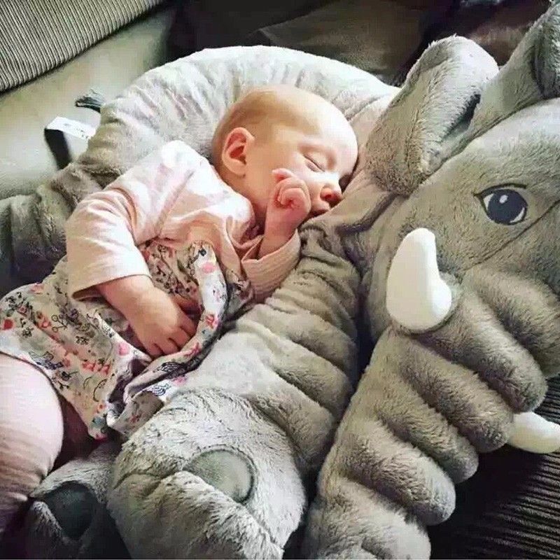 baby crib plush elephant