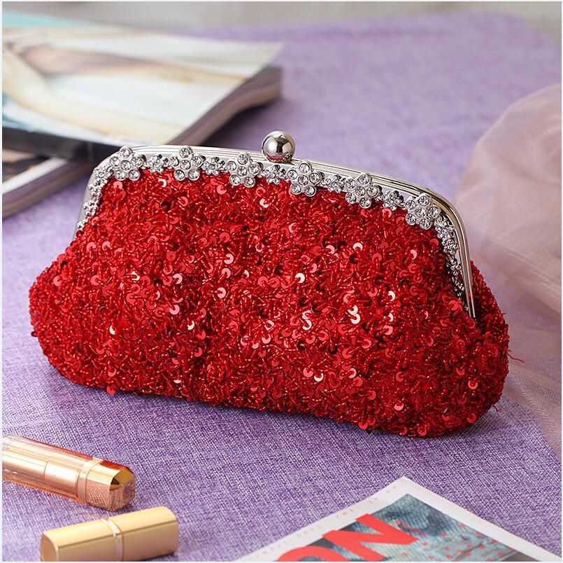 glitter hand purse