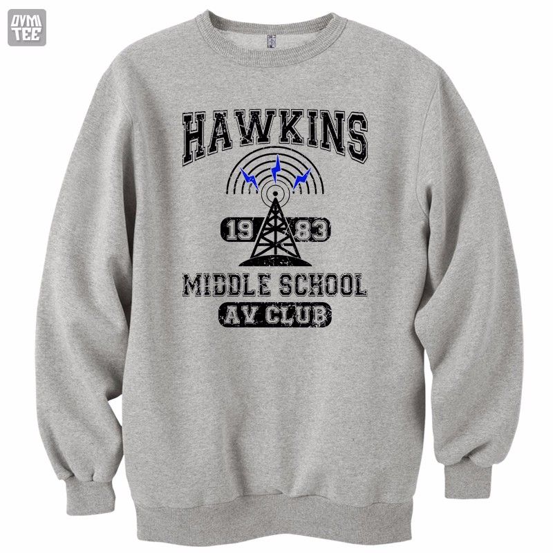 Hawkins Middle School Stranger Things Inspired Unisex Sweater Sweatshirt Jumper