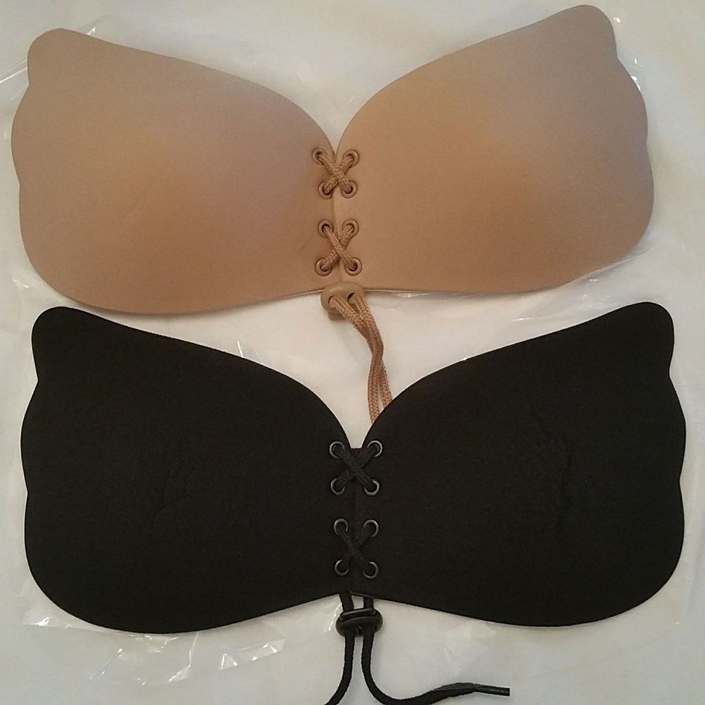 backless adhesive push up bra
