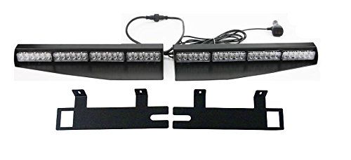 34" 48W Amber White LED Emergency Warning Visor Dash Deck Split Strobe Light Bar 34" 48W Amber White LED Emergency Warning Visor Dash Deck Split Strobe Light Bar