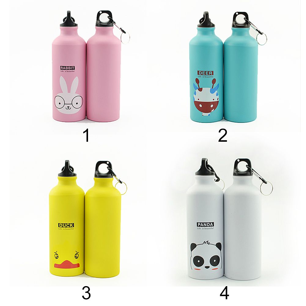 NEW 500ML OUTDOOR SPORT CYCLING CAMPING BICYCLE ALUMINUM ALLOY WATER BOTTLE FUN