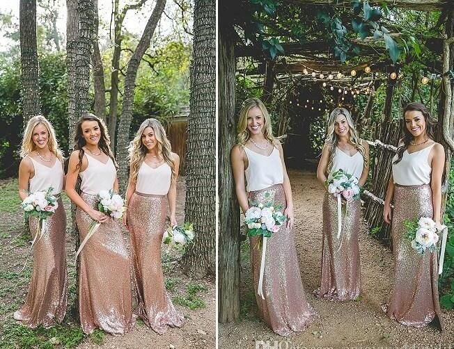 junior bridesmaid dresses rose gold