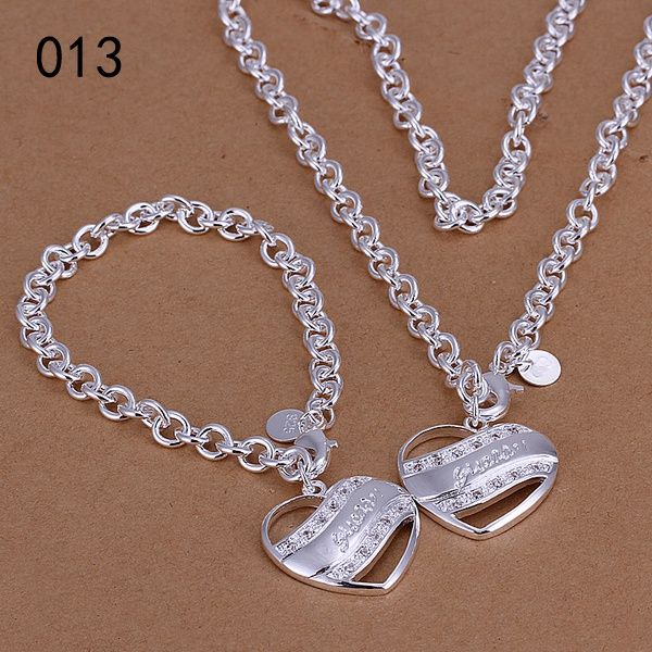 silver necklace set with price