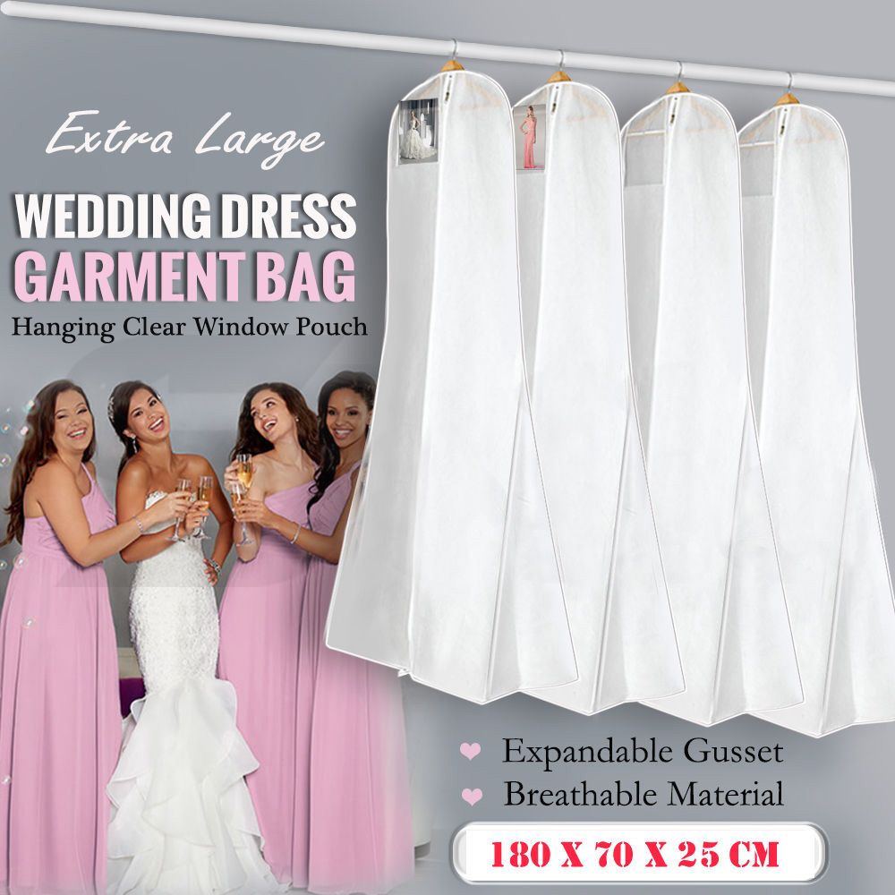 Hoesh personnalisé nuptiale 10" Full gousset robe de robe de mariage Housse Vêtement sacs