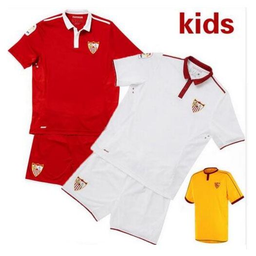 2021 Sevilla Kids Kits Soccer Jersey 16 17 La Liga Sevillas Fc Home Away Camiseta De Futbol Vitolo Vietto Best Quality Children Football Shirt 20 From Jersey Home 17 33 Dhgate Com