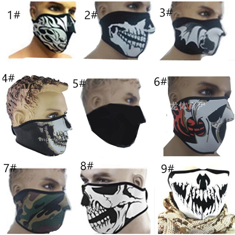 Masque demi visage moto Clearance