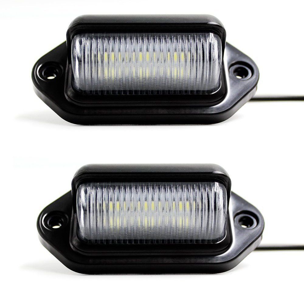 lampadine laterali a LED 2PCS 12V indicatore di parcheggio del veicolo luce bianca Riloer Luci di marcia diurna H6W BAX9S 