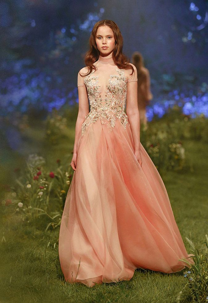 Paolo Sebastian 2019 Prom Dresses High Neck Short Sleeve Embroidery