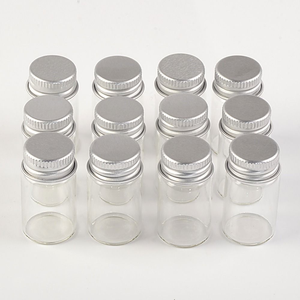 2019 22 40 13mm 7ml Mini Glass Bottles With Aluminium Lid Empty Small Wishing Bottle Vials Jars Lot From Yi20 Dhgate Com