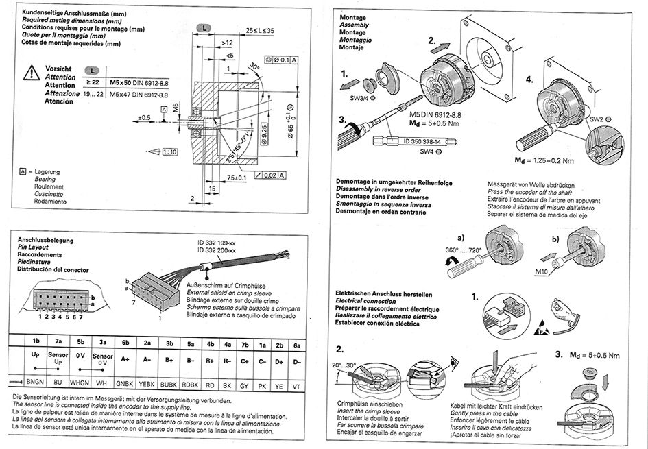 2020 Germany Heidenhain Encoder Ern1387 2048 62s14 70 For Elevator Gearless Traction Machine Lift Parts Passenger Elevator From Sinochiyou 216 09