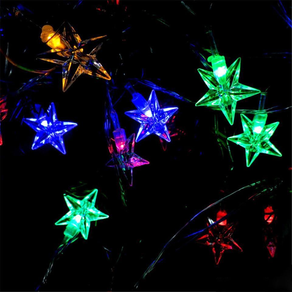Stella Luminosa Di Natale.Acquista La Stella Luminosa A Cinque Punte Del Led Della Decorazione Della Stringa Della Luce Dellalbero Di Natale Della Decorazione Della Luce Di Natale Presente Della Casa Libera La Lampada A 2 57
