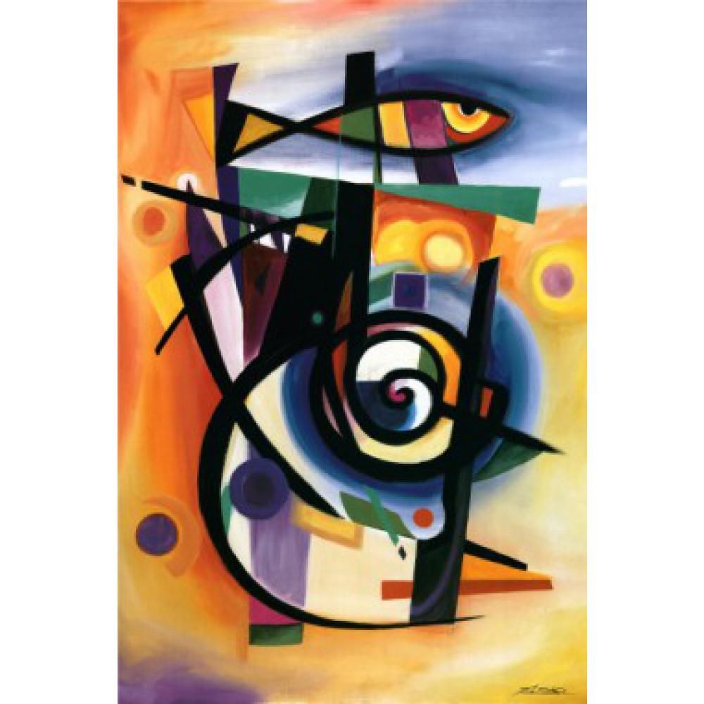 Compre Pinturas Modernas De Alta Calidad De Alfred Gockel PESCADO ...