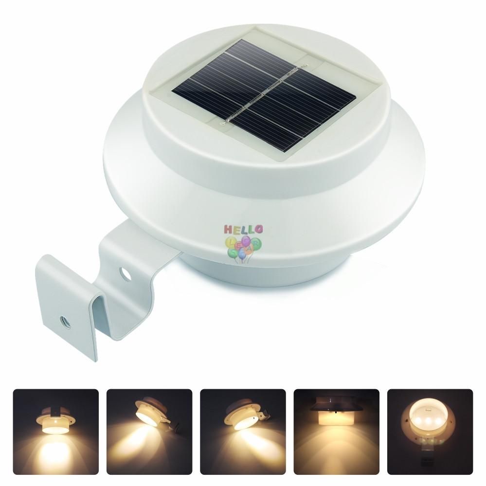compre lampara led de 3 leds con luz solar luz blanca calida impermeable cerca de la calle jardin techo lampara de pared al aire libre a