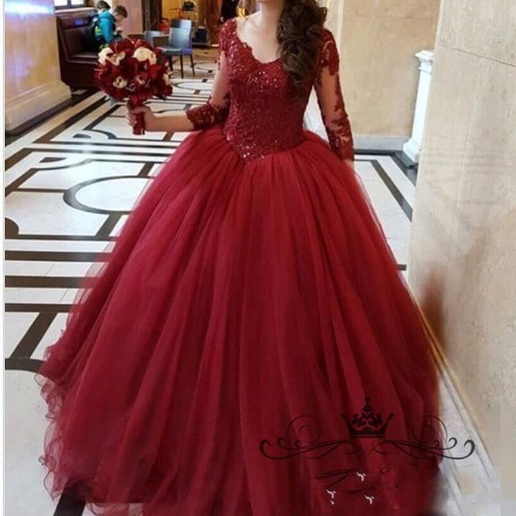 burgundy colour wedding dresses