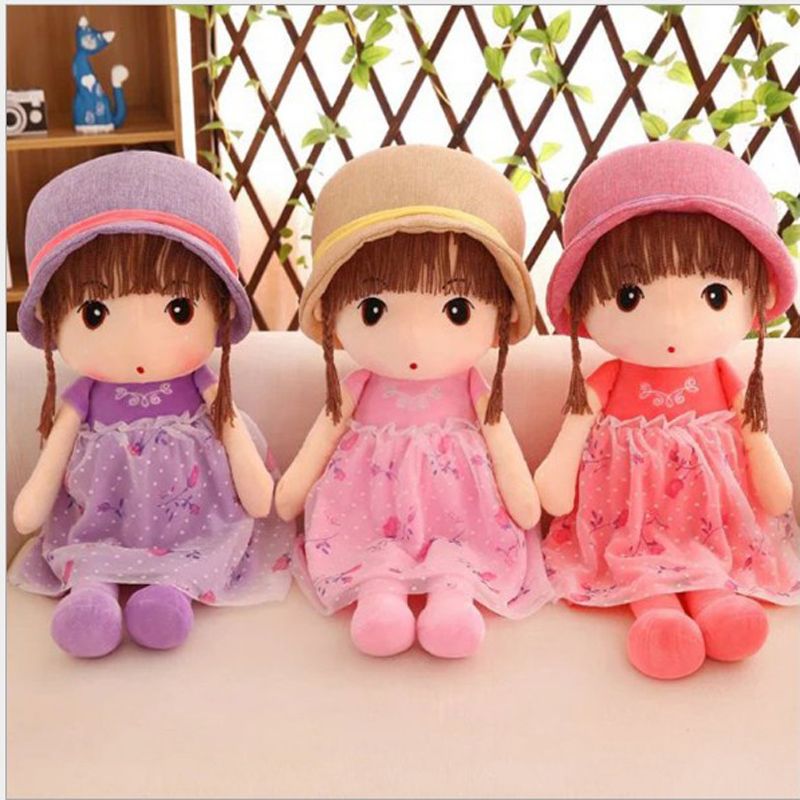 stuffed girl doll