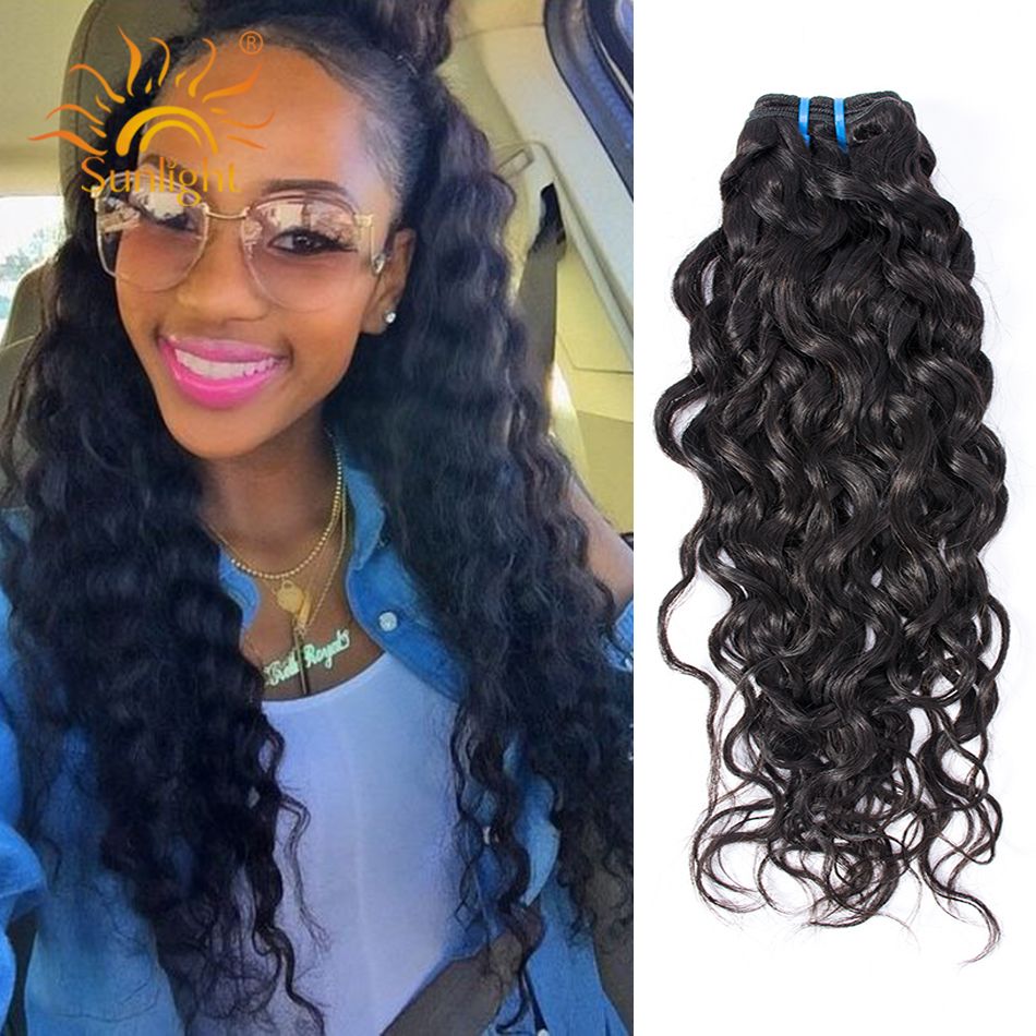 Indian Water Wave Natural Wave 3 Bundles Indian Virgin Hair Ocean