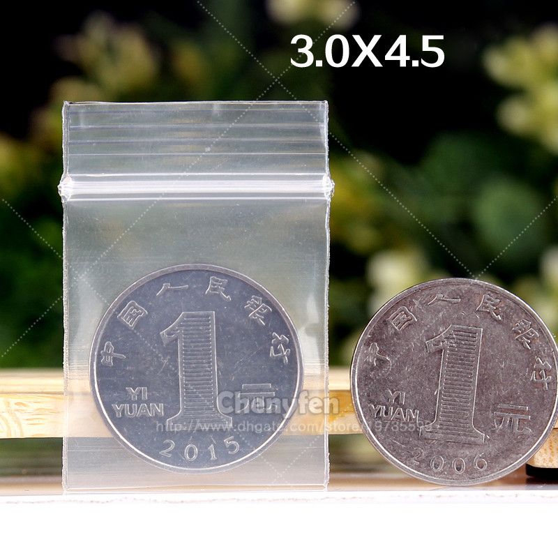 1000x SMALL GRIP PRESS SEAL BAGS 3.5/" x 4.5/" CLEAR PLASTIC FOOD SUITABLE POUCHES