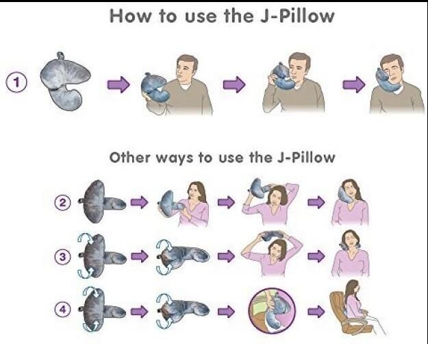 j pillow reisekissen