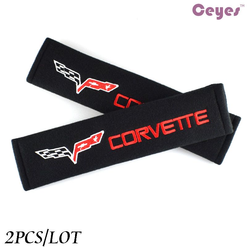 2019 Car Interior Accessories Soft Safety Belt Cover For Corvette C3 C5 C6 C7 Car Logo Badge Seat Belt Cover Shoulder Pad From Yikogo 3 61