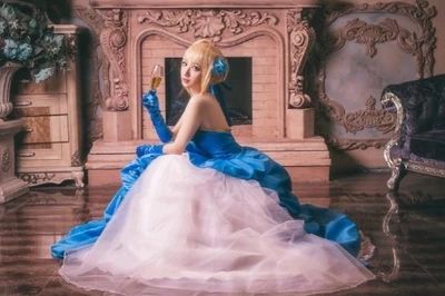 100 Real Blue Red Fate Saber Anime Ball Gown Medieval Dress Court Renaissance Gown Belle Ball From Greatwallnb 129 95 Dhgate Com