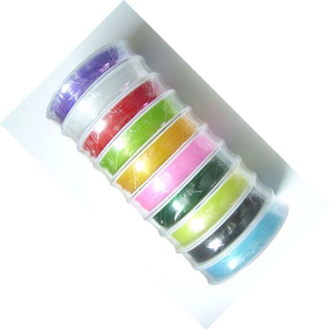 10 Spools of Stretch Elastic Jewelry Beading String 0.6mm | 10M Each