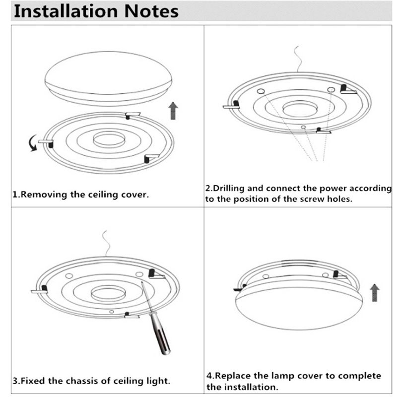 2020 Surface Mounting Modern 12w Led Ceiling Light Round 28cm