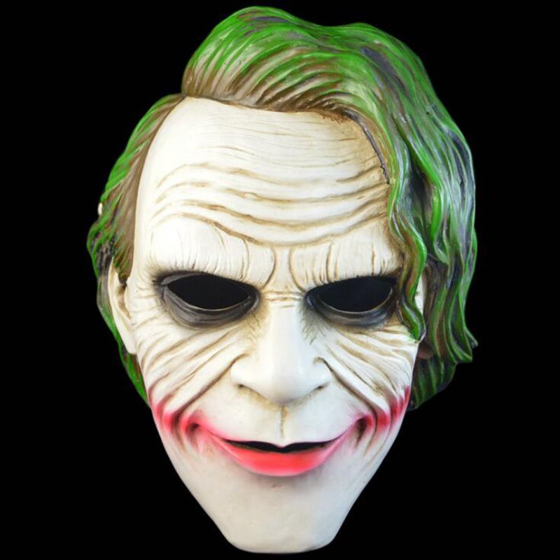 Joker Mask Batman Clown Costume Cosplay Movie Adult Party Masquerade