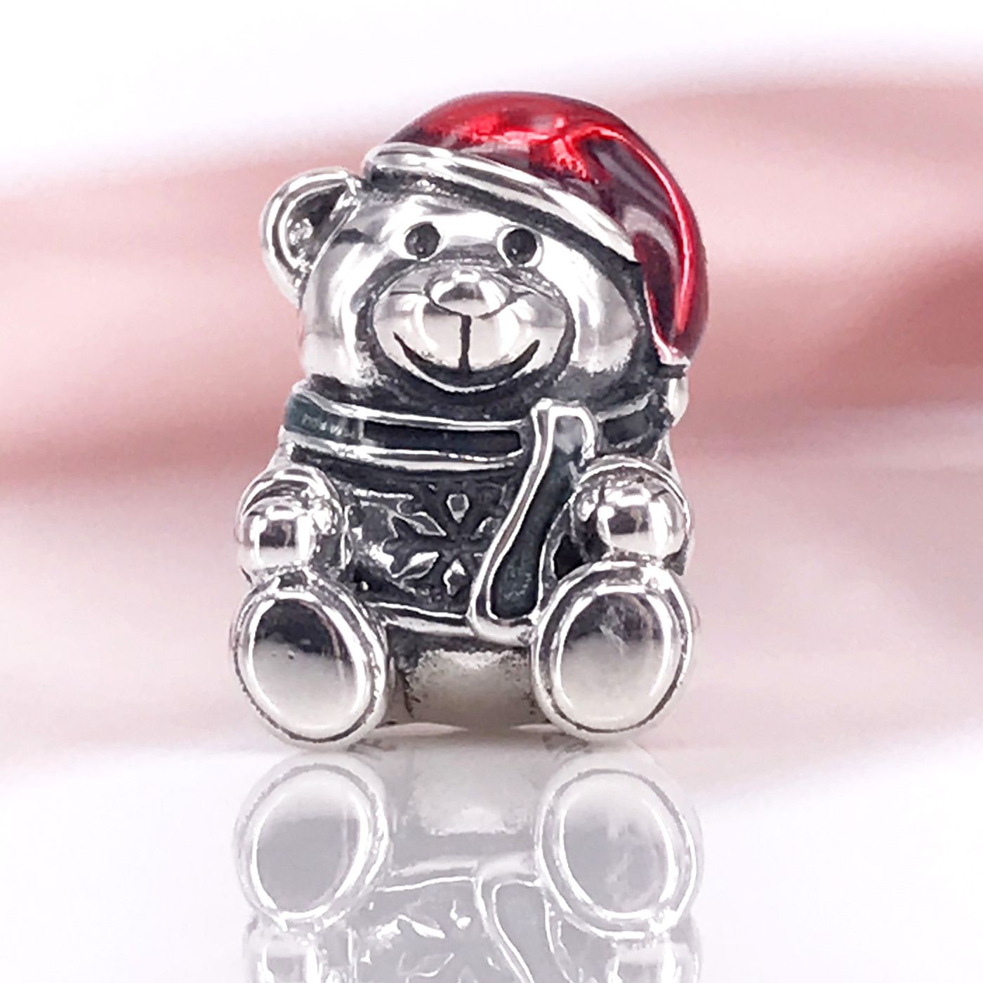 christmas bear pandora charm