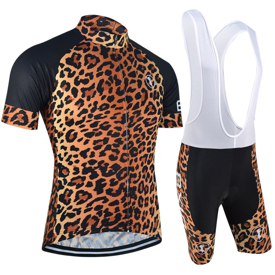 leopard print cycling jersey