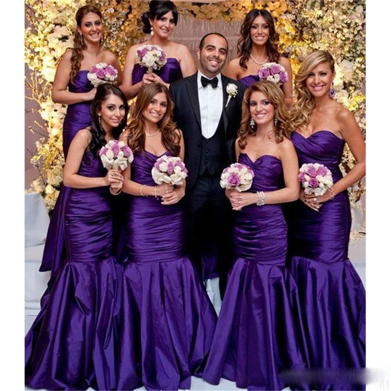 purple maid of honour dresses