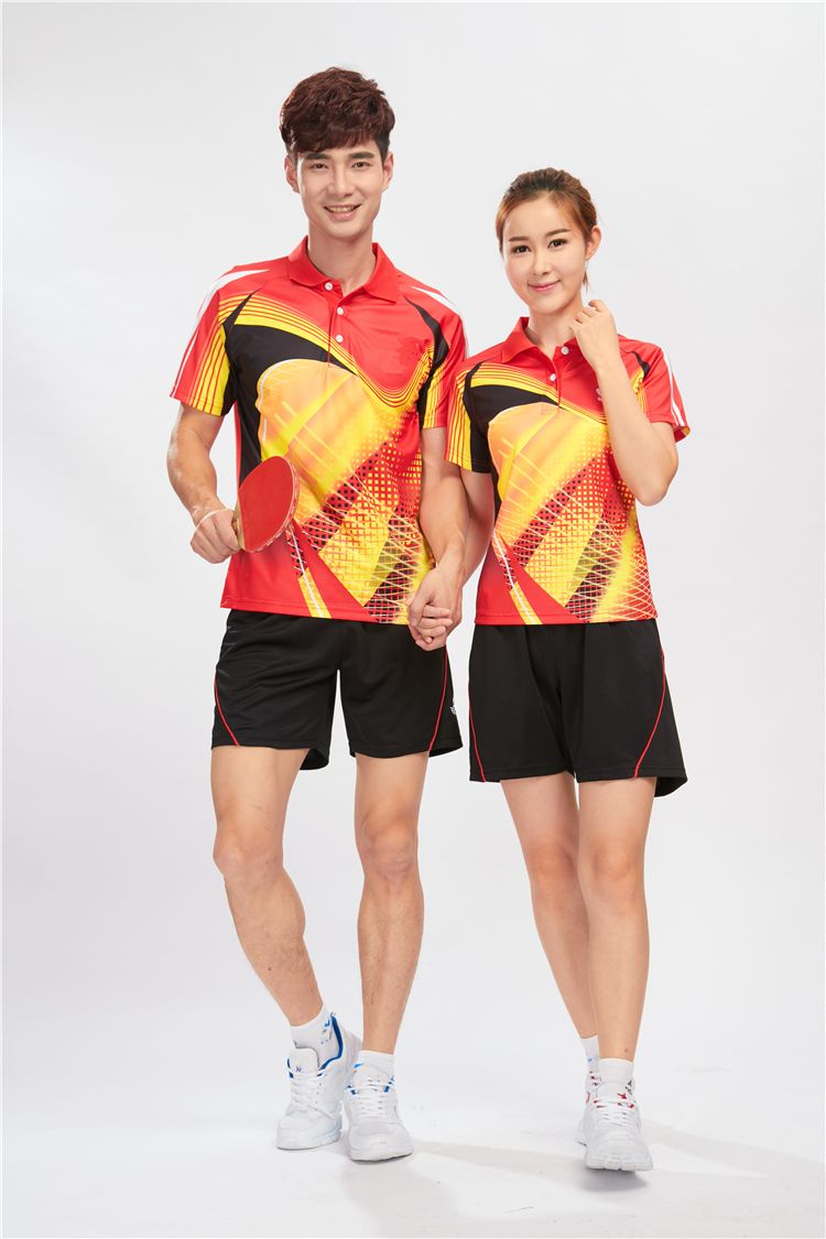 Hot New Badminton Kleding / Tafel Tennis Kleding Man / Woman (Shirt +  Shorts) Tafeltennis Kleding Ademend Sneldrogend