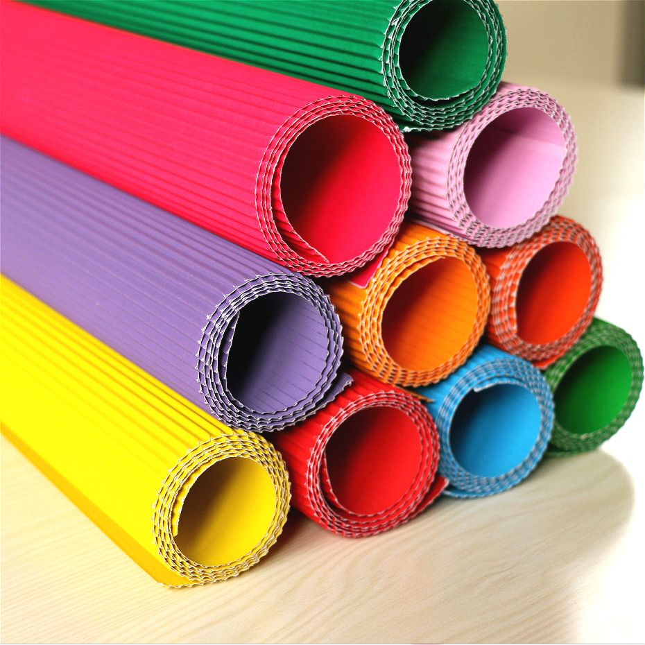 2021 50 * 70cm Corrugated Paper Color Art Paper Children ...